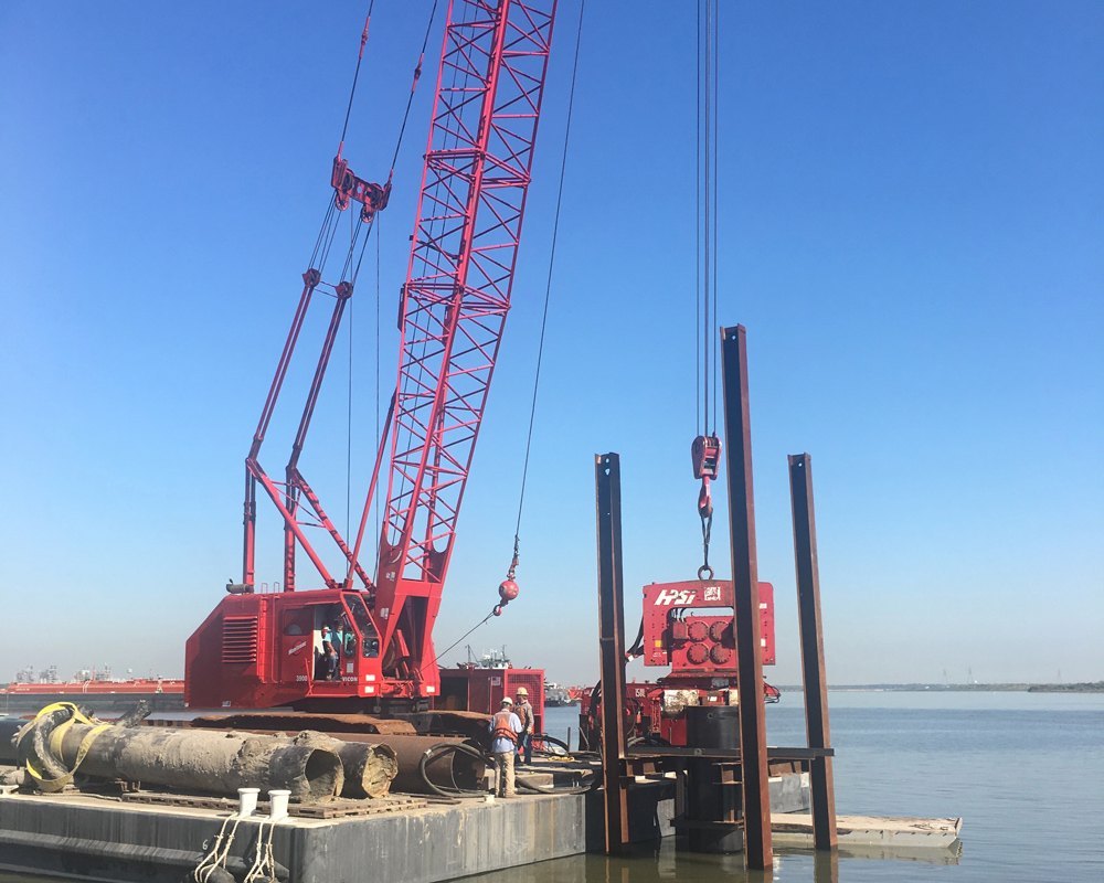 Marine Bulkhead piling services
